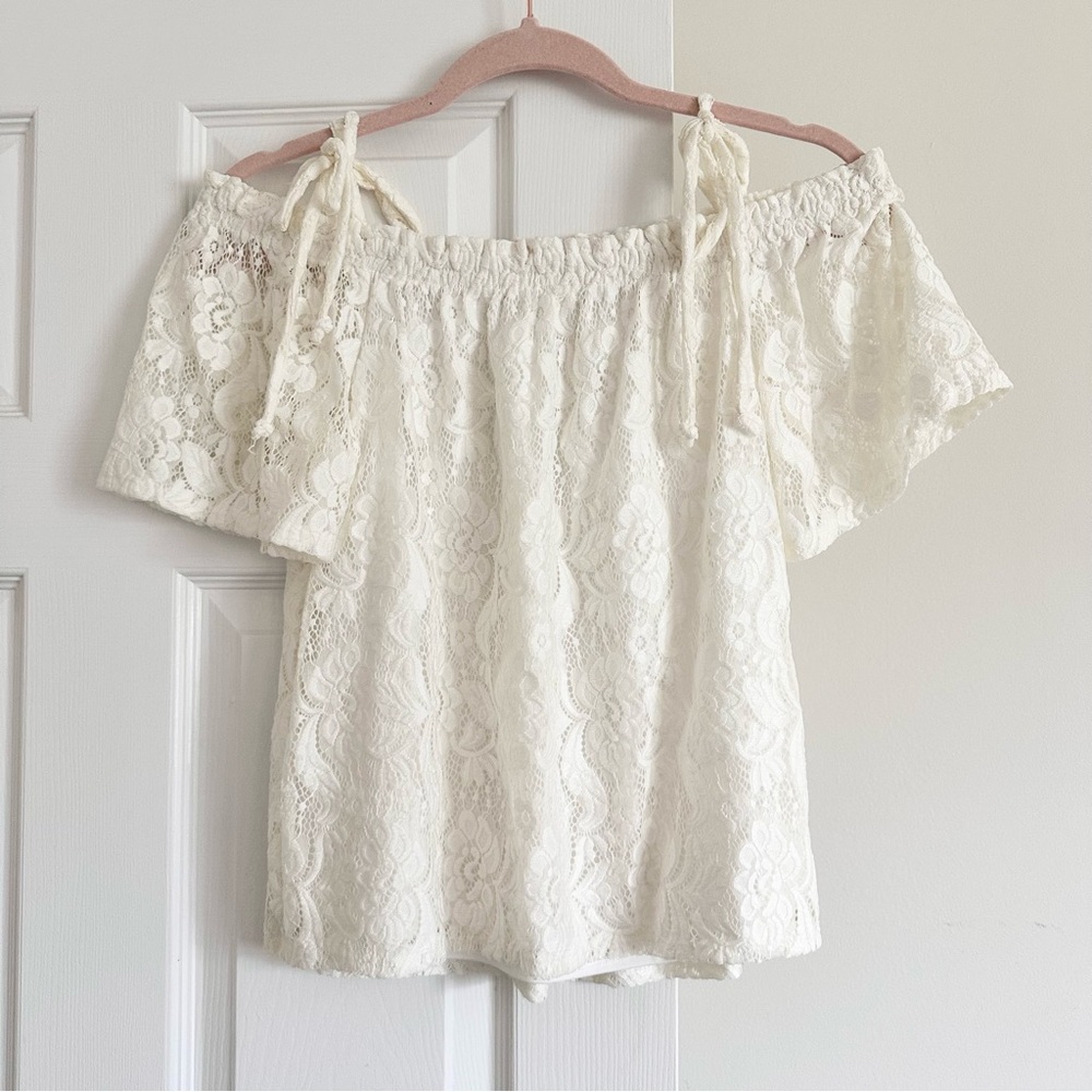 Lace Off the Shoulder Top